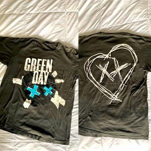 Vintage Green Day T-Shirt 2-sided Front and Back